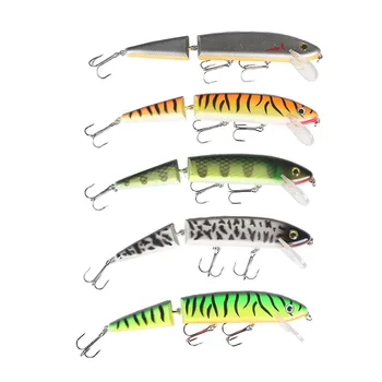 Fishing Lure 21mm 51.4g Musky Super Jointed Jake Pike Big Minnow Bait 2-segment High-impact Lip Wobble 3 Sharp Treble Hook 5 pcs
Fishing Lure 21mm 51.4g Musky Super Jointed Jake Pike Big Minnow Bait 2-segment High-impact Lip Wobble 3 Sharp Treble Hook 5 pcs