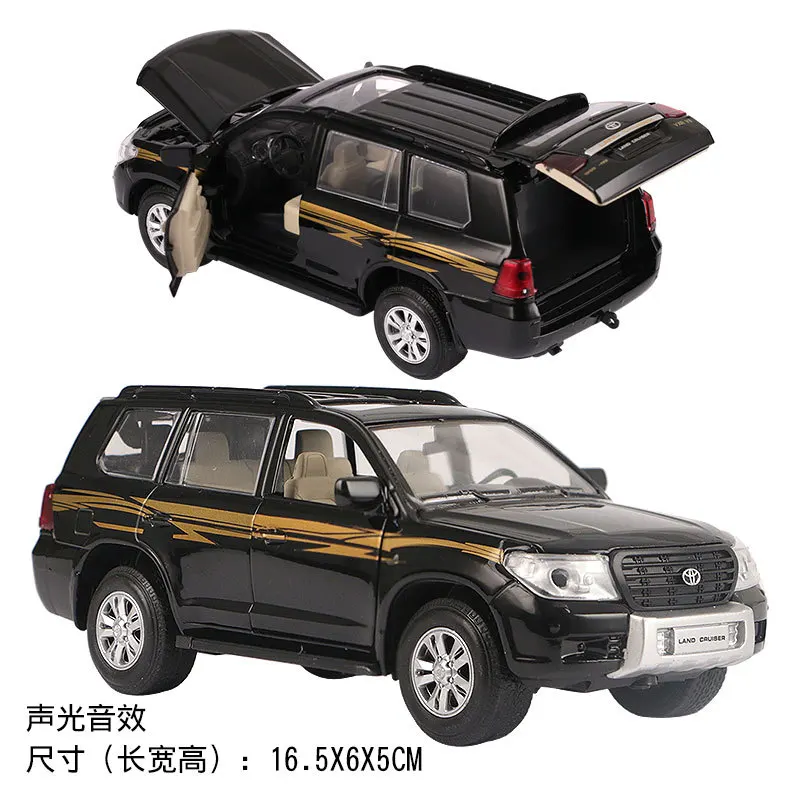 

Electric Collectible Alloy Scale Car Models Die-cast coche carro Toys for Children mkd2 1:32 auto Vehicle Toyota Land Cruiser