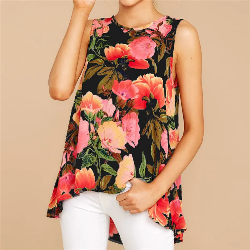 Women Chiffon Vintage Female 2019 Summer Casual Floral Printed Sexy Befree Boho Feminino Tops Vest Tank Sexy Plus Sizes Shirts
Women Chiffon Vintage Female 2019 Summer Casual Floral Printed Sexy Befree Boho Feminino Tops Vest Tank Sexy Plus Sizes Shirts