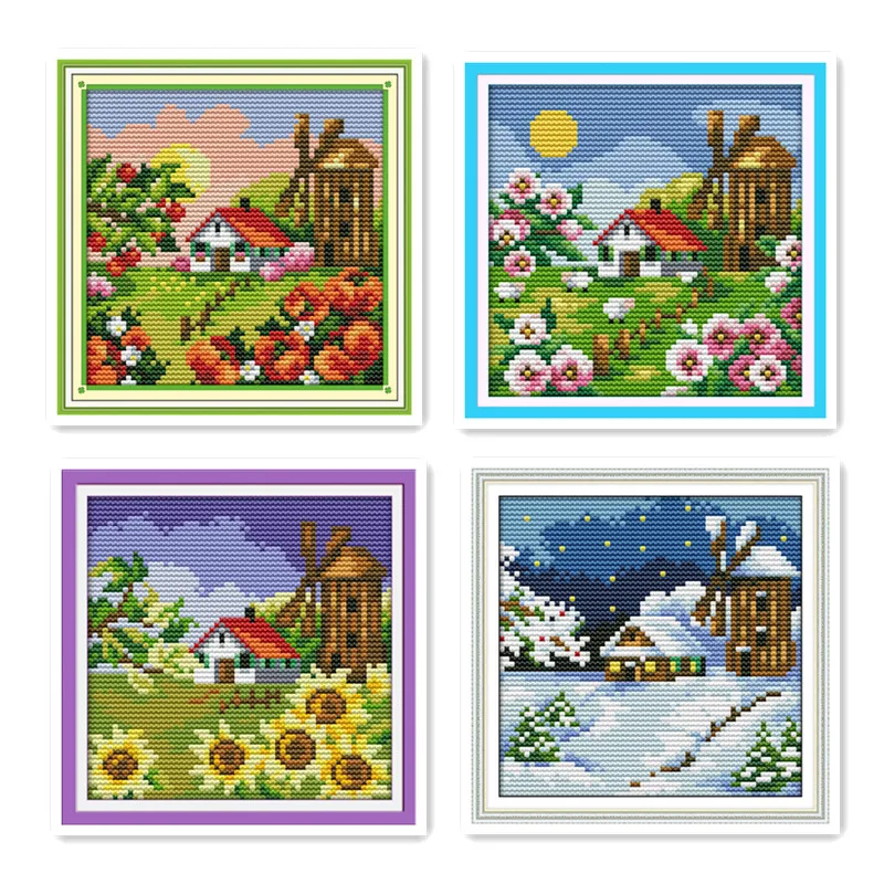 Joy Sunday 11CT 14CT Multi-specification Cross Stitch Kit, South Korea Landscape 4 Charming View Wall Decorations Embroidery
Joy Sunday 11CT 14CT Multi-specification Cross Stitch Kit, South Korea Landscape 4 Charming View Wall Decorations Embroidery