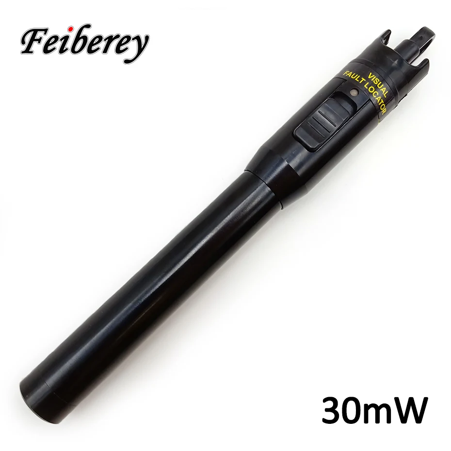 30mW Optical Fiber VFL Visual Fault Locator Optical Laser Pen-type Red Light to Find Cracking and Bending Point in Optical Cable
30mW Optical Fiber VFL Visual Fault Locator Optical Laser Pen-type Red Light to Find Cracking and Bending Point in Optical Cable
