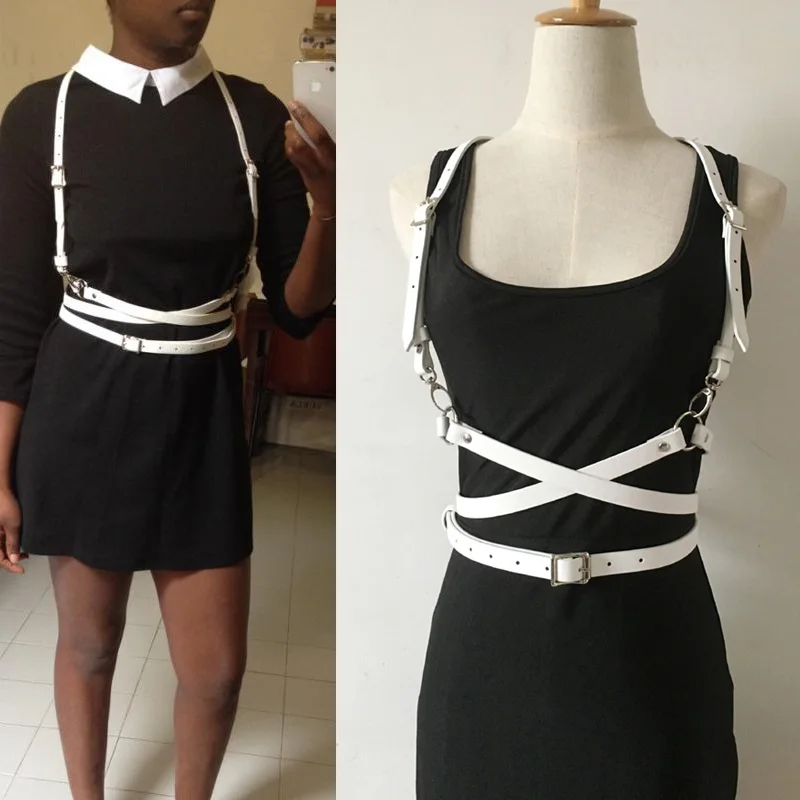 Hot Fashion Punk O-Ring garters White Faux Leather material long strap belt sculpting harness waist belt straps suspenders belt
Hot Fashion Punk O-Ring garters White Faux Leather material long strap belt sculpting harness waist belt straps suspenders belt