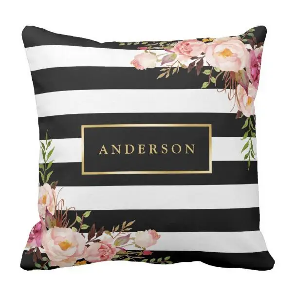 Classic Modern Personalised Black White Stripes Cushion Cover Chic Stylish Custom Name Throw Pillow Case Room Decor Girl Gifts
Classic Modern Personalised Black White Stripes Cushion Cover Chic Stylish Custom Name Throw Pillow Case Room Decor Girl Gifts