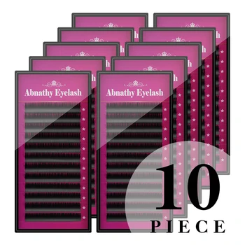 Abnathy Eyelash 10PCS/LOT J/B/C/D/L Curl 8-14mm individual extension real silk japanese eyelashe lot soft black private Labeling
Abnathy Eyelash 10PCS/LOT J/B/C/D/L Curl 8-14mm individual extension real silk japanese eyelashe lot soft black private Labeling