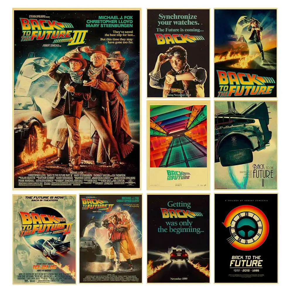 Classic Movie Back To The Future poster kraft paper print retro psoter home decor art painting
Classic Movie Back To The Future poster kraft paper print retro psoter home decor art painting