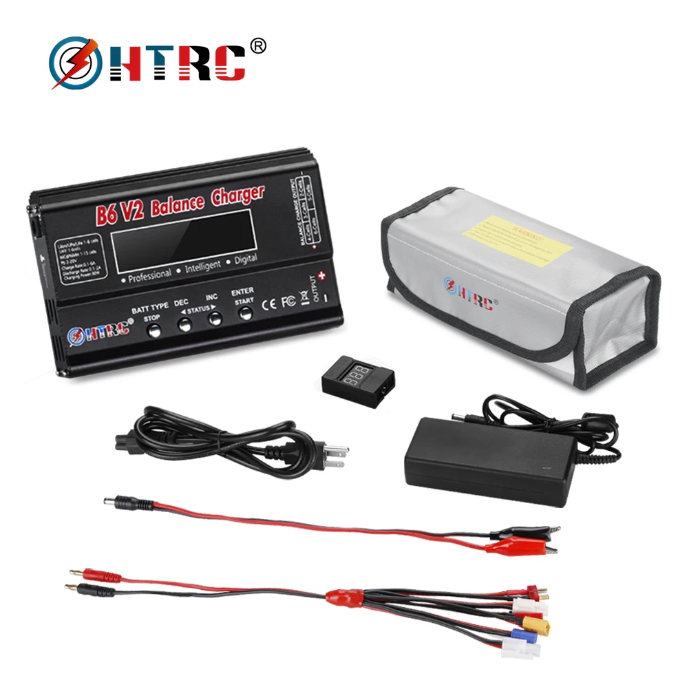 Lipo Charger HTRC IMAX B6V2 RC Charger 80W 6A For LiIon/LiFe/NiCd/NiMH/High/LiHV Battery Charger Discharger 15V6A Of you choose
Lipo Charger HTRC IMAX B6V2 RC Charger 80W 6A For LiIon/LiFe/NiCd/NiMH/High/LiHV Battery Charger Discharger 15V6A Of you choose