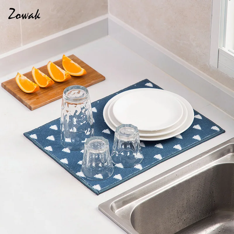 Dish Drying Mat Absorbent Protector Kitchen Microfiber Sink Drain Dry Glasses Bowl Cup Table Mat Velvet Washable Anti Slip Pad
Dish Drying Mat Absorbent Protector Kitchen Microfiber Sink Drain Dry Glasses Bowl Cup Table Mat Velvet Washable Anti Slip Pad