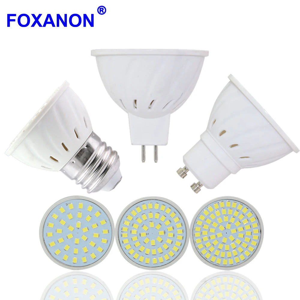 

Spotlight Led Lamp GU10 MR16 E27 2835 Led Bulb GU 10 220V 110V 8W 6W 4W Spotlights Lampada Leds GU 5.3 Spot light For Lighting