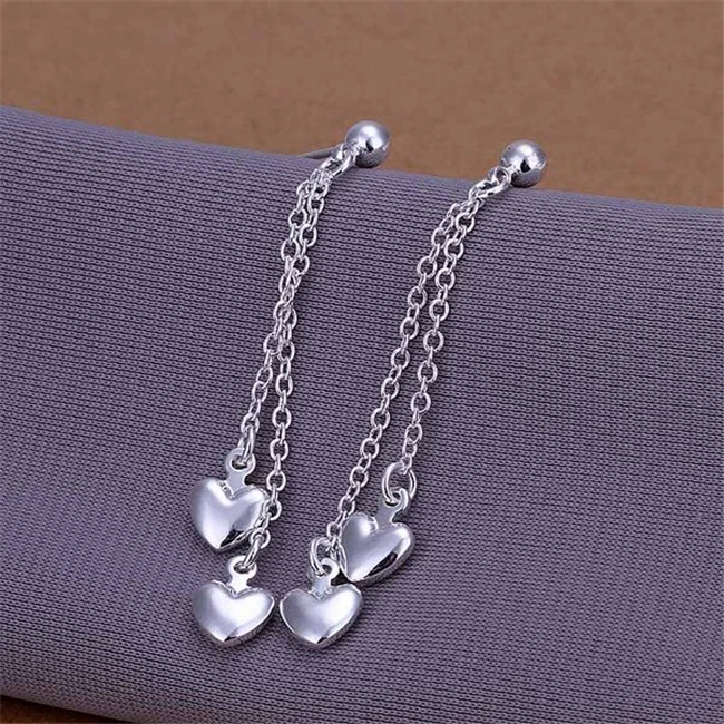 Wholesale Silver Color Earrings For Women Retro Elements Elegant Gorgeous Fashion Jewelry Dual-Heart Earrings E248 Anmajeta
Wholesale Silver Color Earrings For Women Retro Elements Elegant Gorgeous Fashion Jewelry Dual-Heart Earrings E248 Anmajeta