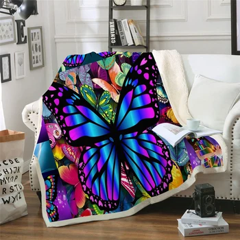 Throw Blanket Adult Bedding Soft Colorful Butterfly 3D Print Casual Quilts Picnic Fashion Style Brand Office Travel Drop Ship
Throw Blanket Adult Bedding Soft Colorful Butterfly 3D Print Casual Quilts Picnic Fashion Style Brand Office Travel Drop Ship