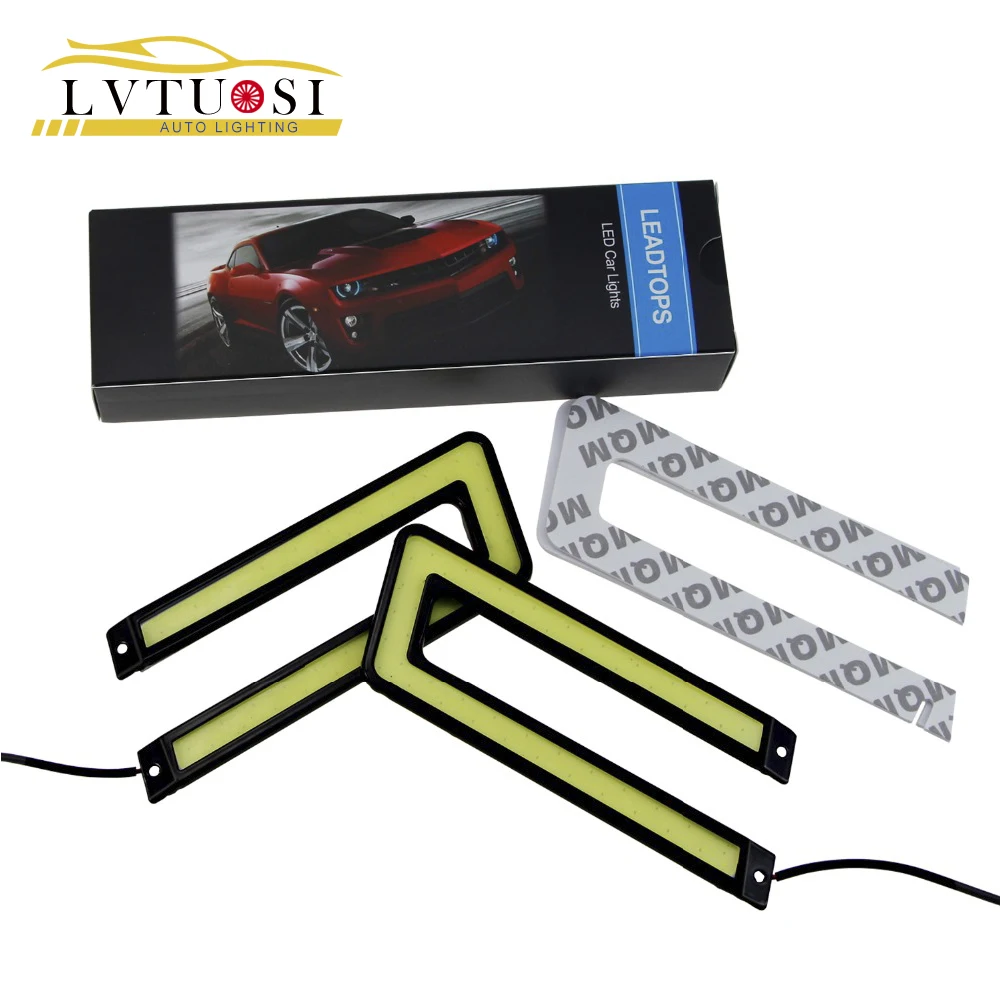 LVTUSI 2pcs White COB Led Daytime Running Light DRL Headlight LED Lamp DC12V Car Light Source U Shape AB
LVTUSI 2pcs White COB Led Daytime Running Light DRL Headlight LED Lamp DC12V Car Light Source U Shape AB