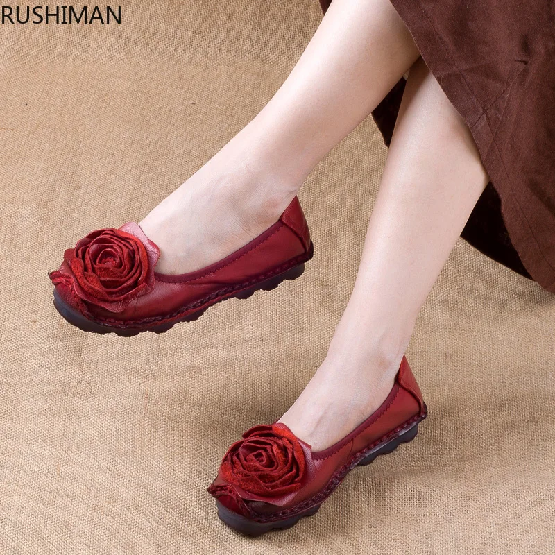 RUSHIMAN leather soft sole skid-proof large flowers hand-sewn women's single shoes, cow tendon sole cowhide mom shoes
RUSHIMAN leather soft sole skid-proof large flowers hand-sewn women's single shoes, cow tendon sole cowhide mom shoes