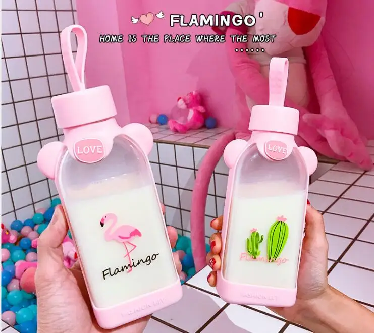 2018 Summer Hawaii Flamingo Cactus 18cm 350ML Glass Bottle Handle Pink Drinking Portable Cup Kids Birthday Festival Party Favor
2018 Summer Hawaii Flamingo Cactus 18cm 350ML Glass Bottle Handle Pink Drinking Portable Cup Kids Birthday Festival Party Favor