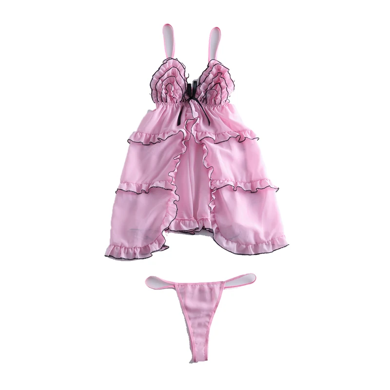 Tallas-grandes-transparent-pink-girls-preteen-nighty-dress-lingerie-sexy-hot-erotic-2017