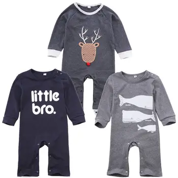 0-18M Newborn Baby Boys Clothes Infant Toddler Kids Little Bro Long Sleeve Cotton Romper
0-18M Newborn Baby Boys Clothes Infant Toddler Kids Little Bro Long Sleeve Cotton Romper