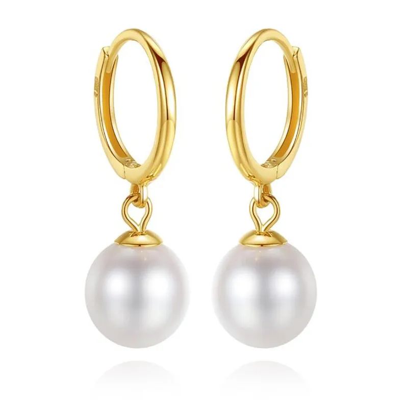 Hot Sell Real Gold 18K Pearl Drop Earrings New Natural 6.7-7mm White Freshwater Pearl Earrings For Women Wedding Jewelry Gift
Hot Sell Real Gold 18K Pearl Drop Earrings New Natural 6.7-7mm White Freshwater Pearl Earrings For Women Wedding Jewelry Gift