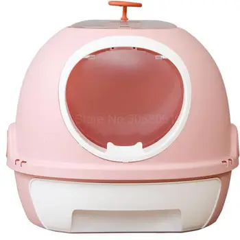 External Splash-proof Top-in Cat Toilet Fully-enclosed Deodorizing Cat Sand Pot Extra Large Drawer, Fecal Pot And Cat Products
External Splash-proof Top-in Cat Toilet Fully-enclosed Deodorizing Cat Sand Pot Extra Large Drawer, Fecal Pot And Cat Products