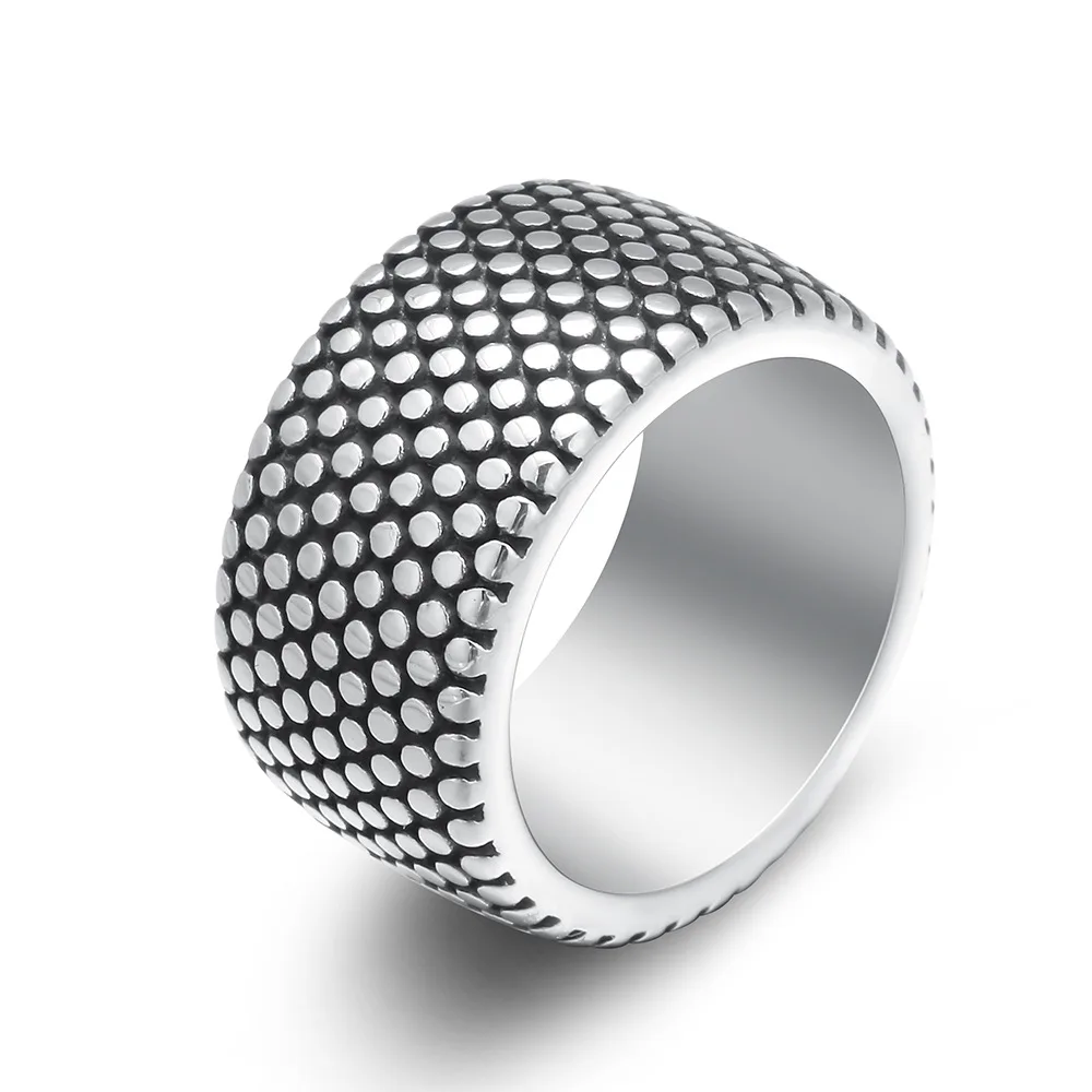 New 13mm Antique Silver Style 316L Stainless Steel Mens Tire Ring Couple Jewelry Punk Rings For Male Wedding Band Jewelry R008
New 13mm Antique Silver Style 316L Stainless Steel Mens Tire Ring Couple Jewelry Punk Rings For Male Wedding Band Jewelry R008