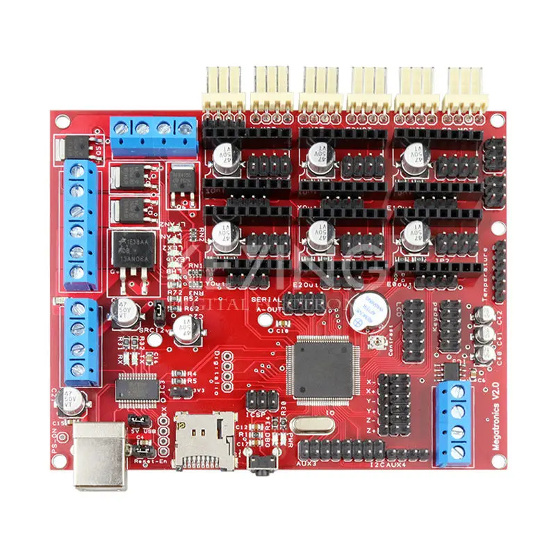 Brand RepRap Megatronics V2.0 3D Printer Motherboard Main Control Panel Driver Board 
Brand RepRap Megatronics V2.0 3D Printer Motherboard Main Control Panel Driver Board