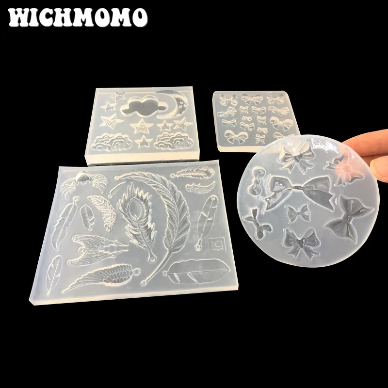 New 1PCS Star Moon Feathers Charms Craft DIY Transparent UV Resin Liquid Silicone Combination Molds for Necklace Making Jewelry
New 1PCS Star Moon Feathers Charms Craft DIY Transparent UV Resin Liquid Silicone Combination Molds for Necklace Making Jewelry