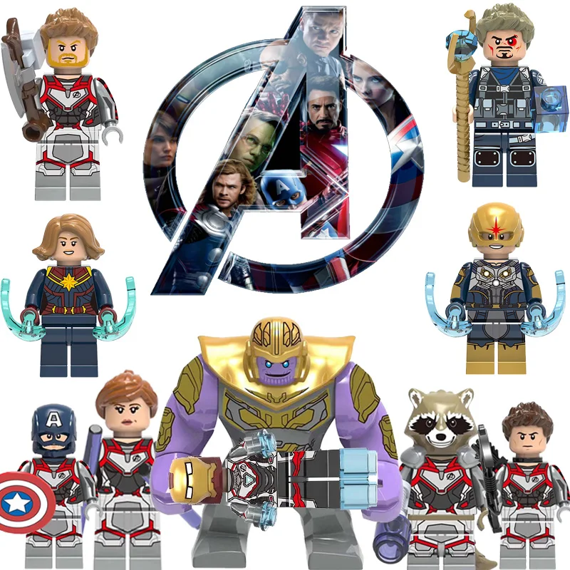 1pcs Hot Avengers 4 super heroes set Building Blocks Compatible with LegoINGlys Mini blocks Figures toys Festival gift for kid H
1pcs Hot Avengers 4 super heroes set Building Blocks Compatible with LegoINGlys Mini blocks Figures toys Festival gift for kid H