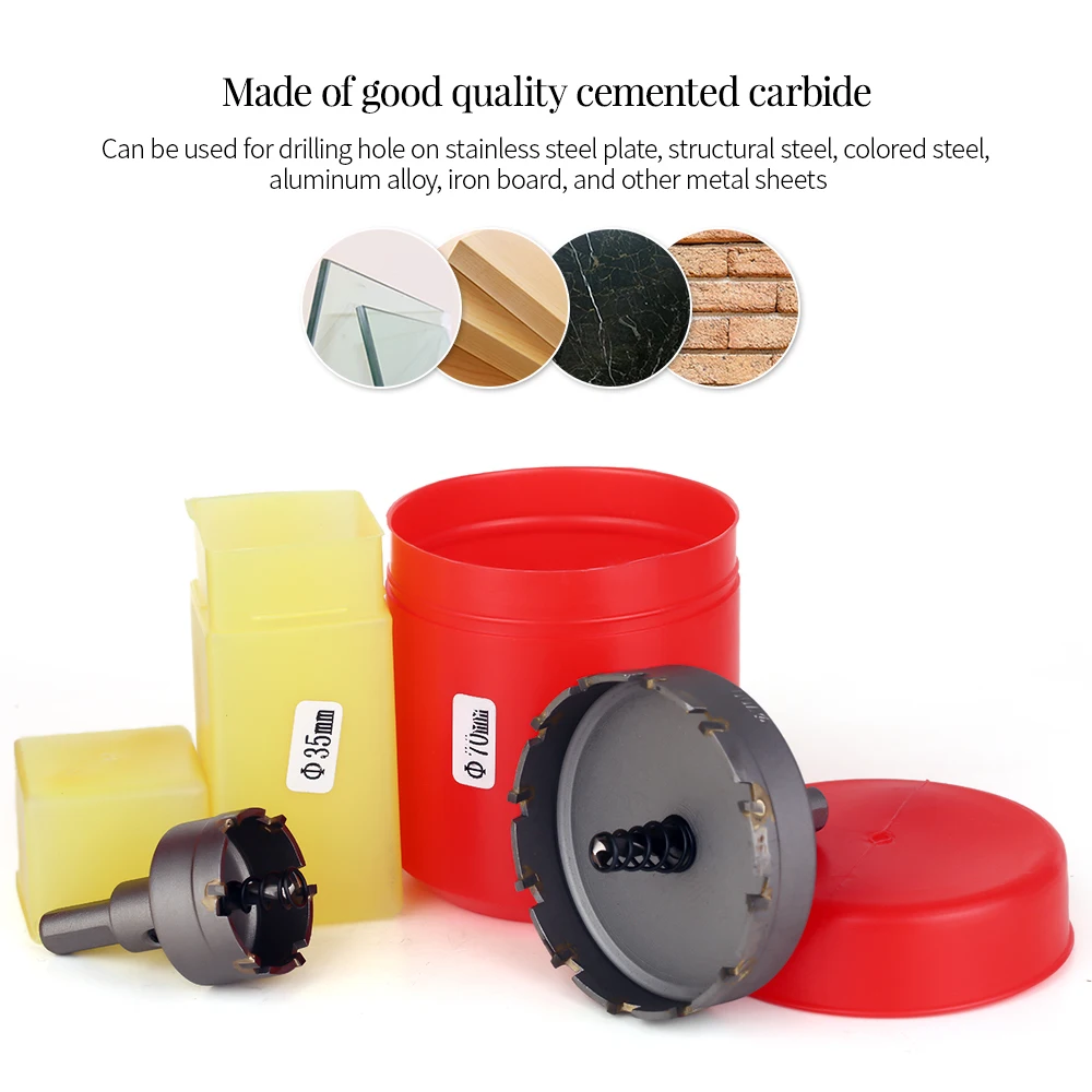 23pcs Carbide Drill 16-100mm Hole Saw Drill Set Steel Carbide Tip Wood Hole Saws Bit for Woodworking DIY Wood Cutter Drill Bit 
23pcs Carbide Drill 16-100mm Hole Saw Drill Set Steel Carbide Tip Wood Hole Saws Bit for Woodworking DIY Wood Cutter Drill Bit