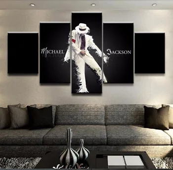 Artwork 5 Panel Canvas Printed Michael Jackson Poster Painting Modern Decorative Home Decor Wall Art Modular Pictures Framed
Artwork 5 Panel Canvas Printed Michael Jackson Poster Painting Modern Decorative Home Decor Wall Art Modular Pictures Framed