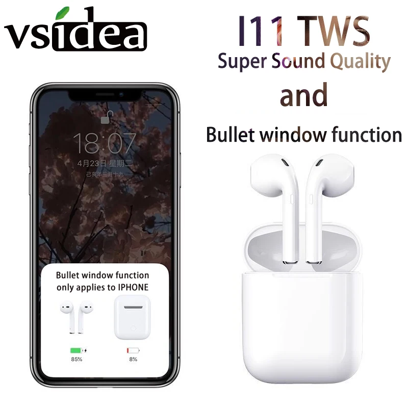 i11 TWS wireless Earphone Bluetooth 5.0 Touch key music psuper bass headsets & charging box for iphone Huawei Xiaomi Samsung
i11 TWS wireless Earphone Bluetooth 5.0 Touch key music psuper bass headsets & charging box for iphone Huawei Xiaomi Samsung