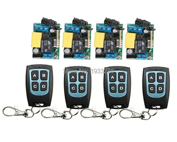 RF AC 220 V 1 CH 10 A Wireless remote control switch System 4 waterproof Transmitter +4 Receiver for Access/door System
RF AC 220 V 1 CH 10 A Wireless remote control switch System 4 waterproof Transmitter +4 Receiver for Access/door System