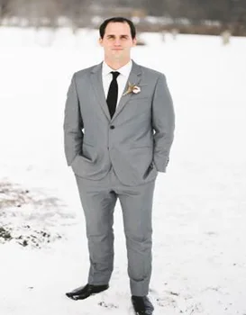 Gentleman Style Gray Men Tuxedos Wedding Suits For Men Formal Groom Men Suits Two Buttons Groomsmen Suits (jacket+pants+tie)
Gentleman Style Gray Men Tuxedos Wedding Suits For Men Formal Groom Men Suits Two Buttons Groomsmen Suits (jacket+pants+tie)