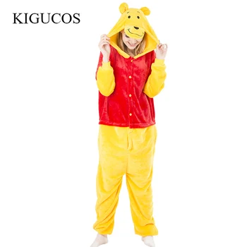 KIGUCOS Bear Lovely Onesies Sleepwear Winter Warm Comfortable Flannel One Piece Anime Character Adult Women Pajamas
KIGUCOS Bear Lovely Onesies Sleepwear Winter Warm Comfortable Flannel One Piece Anime Character Adult Women Pajamas