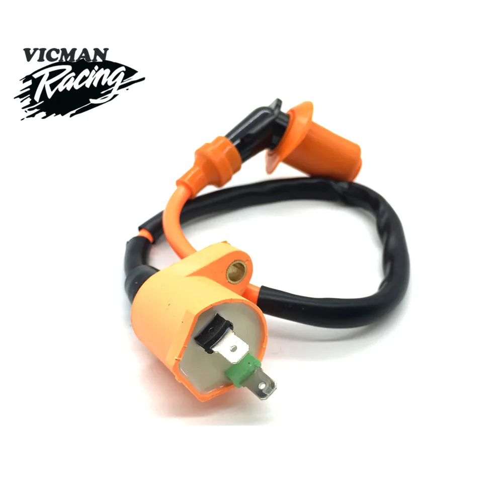 Racing Ignition Coil For GY6-50 GY6 50CC 125CC 150CC Engines Moped Scooter ATV Quad Motorcycle High Pressure coil
Racing Ignition Coil For GY6-50 GY6 50CC 125CC 150CC Engines Moped Scooter ATV Quad Motorcycle High Pressure coil