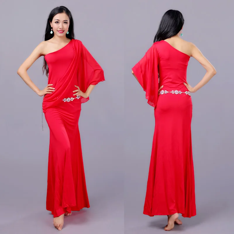Adult One Shoulder Eastern Oriental Belly Dance Costumes Long Dresses for Women Belly Dancing Clothes Bellydance Dancer Clothing
Adult One Shoulder Eastern Oriental Belly Dance Costumes Long Dresses for Women Belly Dancing Clothes Bellydance Dancer Clothing