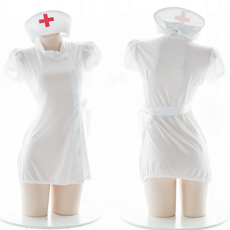 White Transparency Nurse Ultrashort Dress Sexy Female Underwear Set Women's Suit Skirt Cosplay Lolita Uniform Tempt Sleepwear
White Transparency Nurse Ultrashort Dress Sexy Female Underwear Set Women's Suit Skirt Cosplay Lolita Uniform Tempt Sleepwear