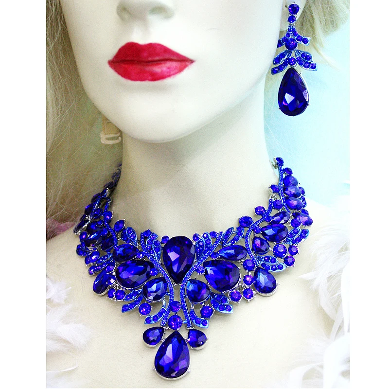 Roay Blue Color Women Jewelry Rhinestone Crystal Earrings Set Bridal Prom Party Pageant Dress Christmas Gift Chain Accessories
Roay Blue Color Women Jewelry Rhinestone Crystal Earrings Set Bridal Prom Party Pageant Dress Christmas Gift Chain Accessories