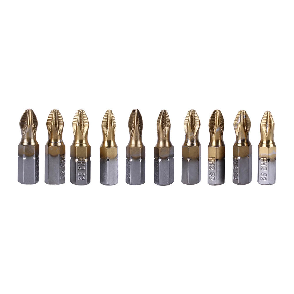 10Pcs/SET Chrome vanadium steel Electric Screwdriver Bits 25MM S2 Ti-plated PH2 Anti Slip Phillips S2 Screwdriver Bit
10Pcs/SET Chrome vanadium steel Electric Screwdriver Bits 25MM S2 Ti-plated PH2 Anti Slip Phillips S2 Screwdriver Bit