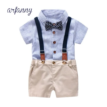 Boys Baby Clothes Gentleman Infant suit European and American Boy Striped Hare Bib Tie Bowknot Three-Piece Set
Boys Baby Clothes Gentleman Infant suit European and American Boy Striped Hare Bib Tie Bowknot Three-Piece Set
