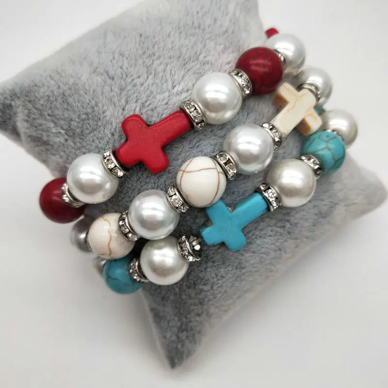 SONGLONG10mm Beaded Cross Bracelets Femme Charm Lava Stone cross rosary Bracelet Girls Bracelet For Women Jewelry Gift Drop Ship
SONGLONG10mm Beaded Cross Bracelets Femme Charm Lava Stone cross rosary Bracelet Girls Bracelet For Women Jewelry Gift Drop Ship