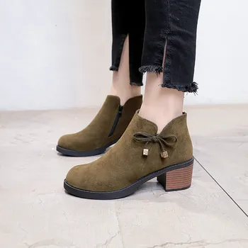 Vogue Women Boots Bow High Heel Ankle Boots Autumn Female Shoes Casual Zipper Boots Women Shoes Botas Mujer Invierno
Vogue Women Boots Bow High Heel Ankle Boots Autumn Female Shoes Casual Zipper Boots Women Shoes Botas Mujer Invierno