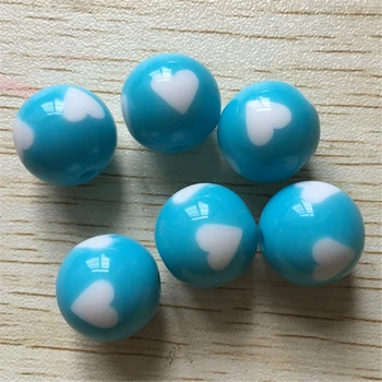 (Choose size) 16mm/12mm/20mm aqua blue color chunky acrylic printed Lovely heart shape dots beads for necklace making.
(Choose size) 16mm/12mm/20mm aqua blue color chunky acrylic printed Lovely heart shape dots beads for necklace making.