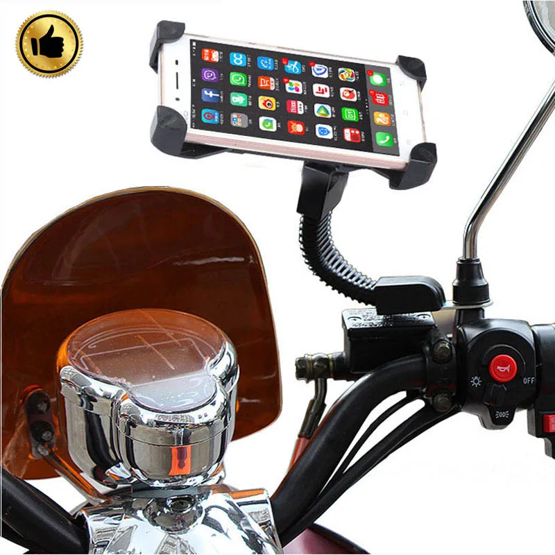 Motorcycle Phone Holder MotorBike Electromobile Motor Mount 3.5-6.0 Phone Stand For iPhone X 5 6 7 8 Plus Samsung S7 S8 S9 Plus
Motorcycle Phone Holder MotorBike Electromobile Motor Mount 3.5-6.0 Phone Stand For iPhone X 5 6 7 8 Plus Samsung S7 S8 S9 Plus