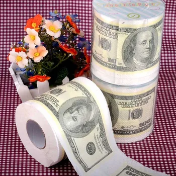 3packs 30m/pack 2Ply Money 100 dollar theme napkin Roll Dollar Bill Toilet Paper Novelty Toilet Tissue Christmas Wholesale
3packs 30m/pack 2Ply Money 100 dollar theme napkin Roll Dollar Bill Toilet Paper Novelty Toilet Tissue Christmas Wholesale