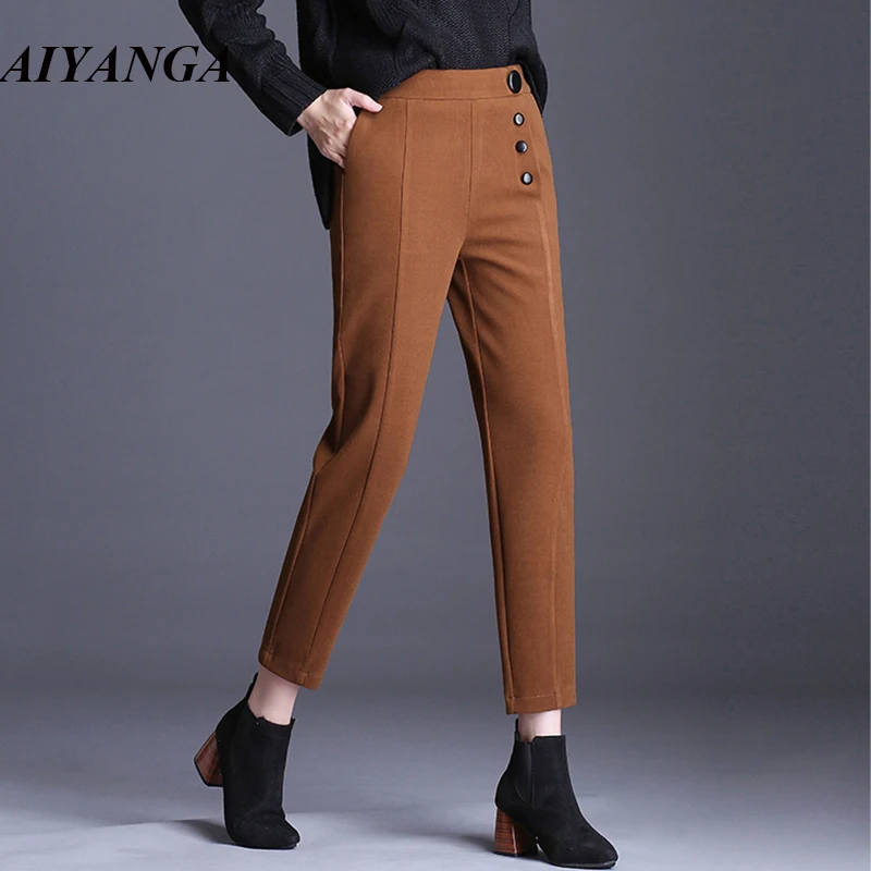 High quality Woolen Pants Women 2018 Winter Pants Female Warm Pant Thicken Trousers For Women High Waist Harem Casual Solid
High quality Woolen Pants Women 2018 Winter Pants Female Warm Pant Thicken Trousers For Women High Waist Harem Casual Solid