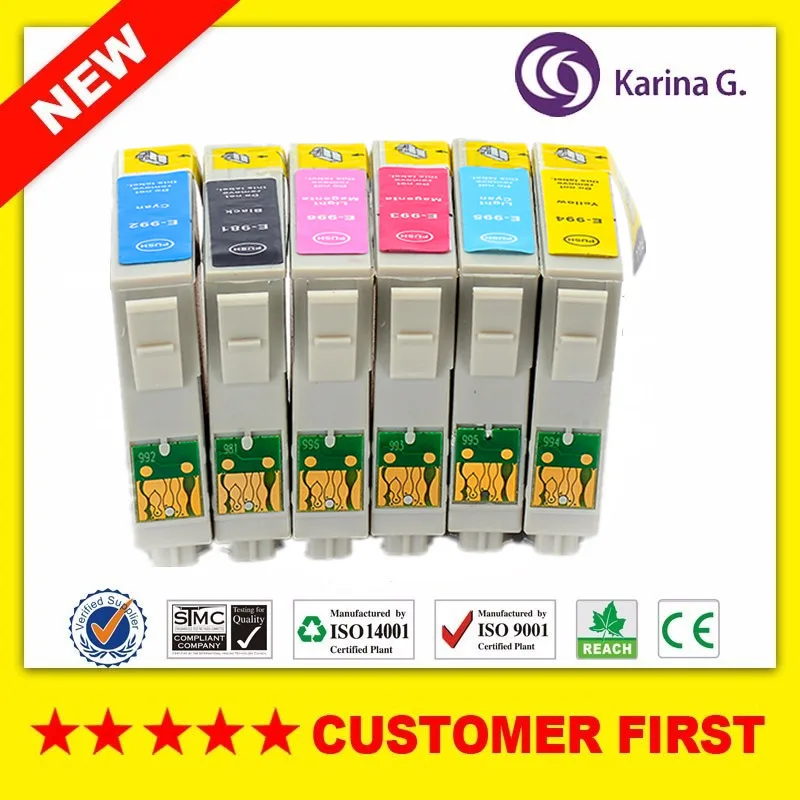 For T0981 T0981-T0986 Compatible Ink Cartridge For Epson Artisan 600/700/710/800/810/725/835/837 With Chip
For T0981 T0981-T0986 Compatible Ink Cartridge For Epson Artisan 600/700/710/800/810/725/835/837 With Chip