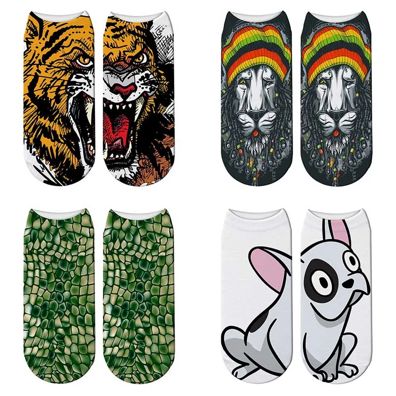 SexeMara New Harajuku 3D Printed Animal Dog Funny Socks Women Kawaii Tiger Lion Sock Narwhal Cute Low Cut Ankle Short Socks
SexeMara New Harajuku 3D Printed Animal Dog Funny Socks Women Kawaii Tiger Lion Sock Narwhal Cute Low Cut Ankle Short Socks