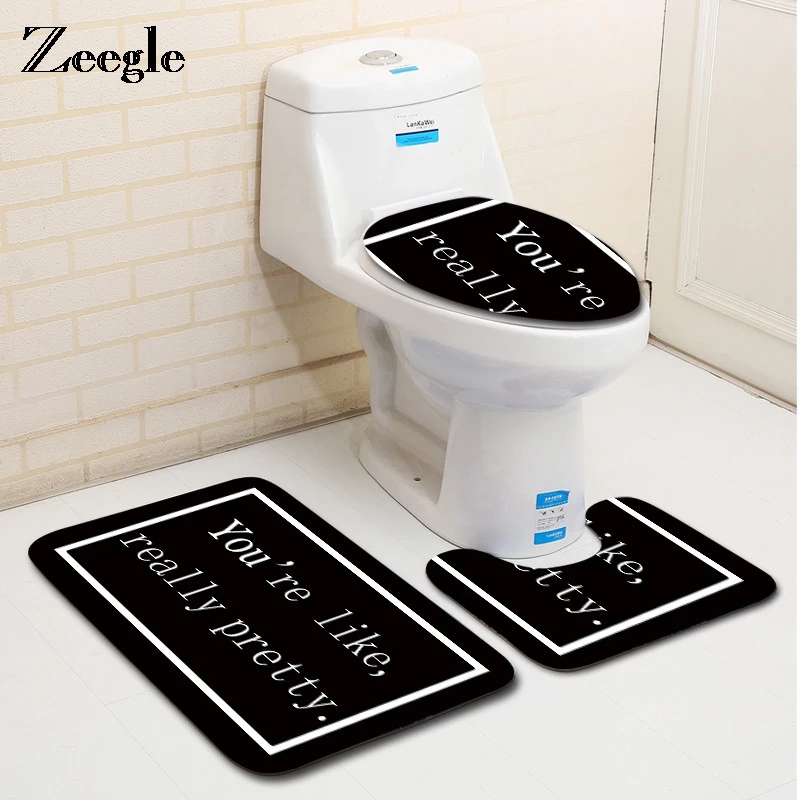 Zeegle 3pcs/set Bathroom Mats Set Toilet Rugs Toilet Lid Cover Anti-Slip Bath Mats Accessories Washable Floor Rugs Carpets Set
Zeegle 3pcs/set Bathroom Mats Set Toilet Rugs Toilet Lid Cover Anti-Slip Bath Mats Accessories Washable Floor Rugs Carpets Set
