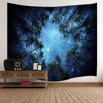 Psychedelic Forest Trees and Stars Starry Sky Fabric Wall Hanging Tapestry Decor Polyester Curtains Plus Long Table Cover
Psychedelic Forest Trees and Stars Starry Sky Fabric Wall Hanging Tapestry Decor Polyester Curtains Plus Long Table Cover