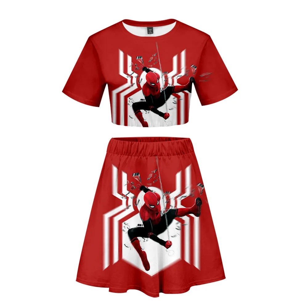 Spider-Man: Far From Home 3D print Casual Women Tops Shirt Feminine Lumbar Suit Set Women's Costumes Hot Dress Sets
Spider-Man: Far From Home 3D print Casual Women Tops Shirt Feminine Lumbar Suit Set Women's Costumes Hot Dress Sets