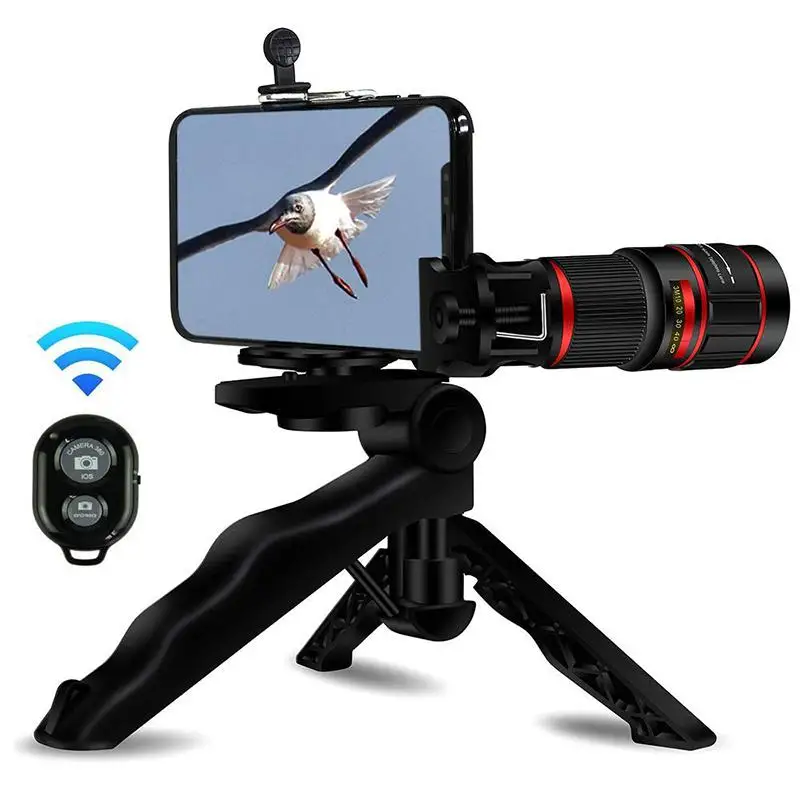 20X Phone Telephoto Lens Zoom Telephoto Lens Stronger Phone Tripod Wireless Remote Shutter set Photo Holder for iPhone Samsung
20X Phone Telephoto Lens Zoom Telephoto Lens Stronger Phone Tripod Wireless Remote Shutter set Photo Holder for iPhone Samsung