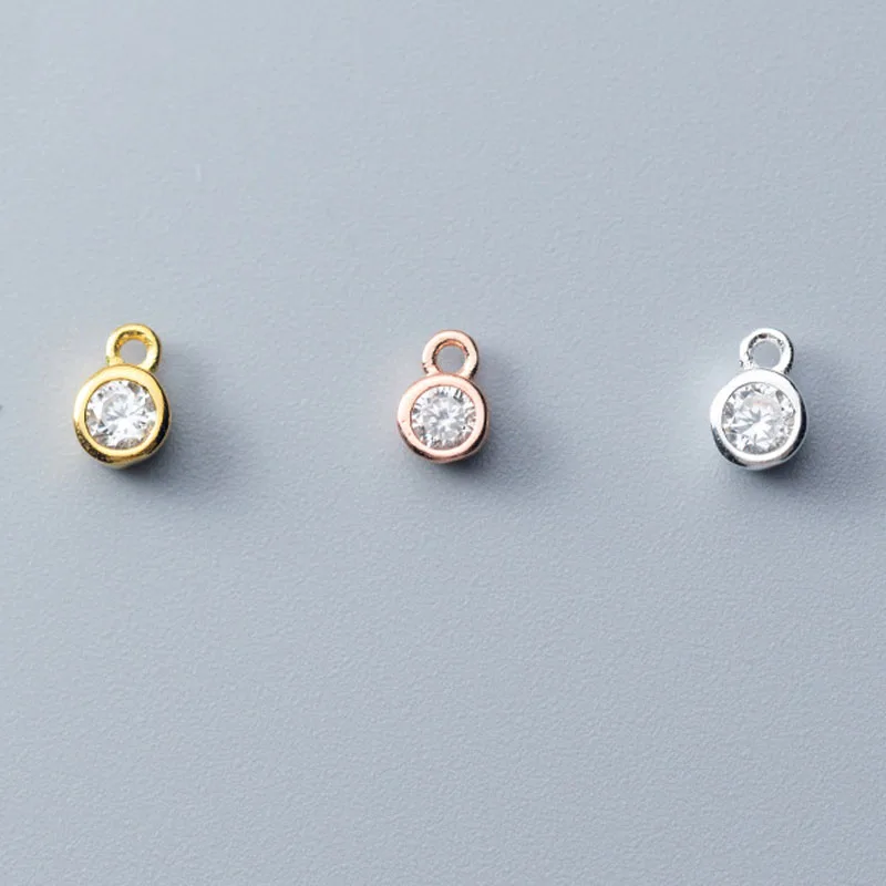 4mm Mini Fancy AAA Zircon Round Charms Gold/Rose Gold 925 Sterling Silver Ornament Small Pendants DIY Jewelry Findings For Women
4mm Mini Fancy AAA Zircon Round Charms Gold/Rose Gold 925 Sterling Silver Ornament Small Pendants DIY Jewelry Findings For Women